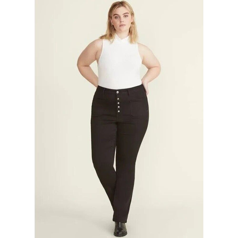 Madewell Philadelphia Slim Boot Jeans Women 22 Black High Rise Button Fly NEW